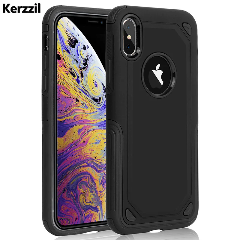 Kerzzil Hybrid Armor Case For iPhone X XR Xs Max High Impact Shock Resistant Drop Protection Cover Case For iPhone 8 7 6 6s Plus
Kerzzil Hybrid Armor Case For iPhone X XR Xs Max High Impact Shock Resistant Drop Protection Cover Case For iPhone 8 7 6 6s Plus