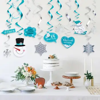 20pcs Winter Wonderland Party Swirls Hanging Decorations Carnival Snowflake Ceiling Whirls Birthday Baby Shower Christmas
20pcs Winter Wonderland Party Swirls Hanging Decorations Carnival Snowflake Ceiling Whirls Birthday Baby Shower Christmas