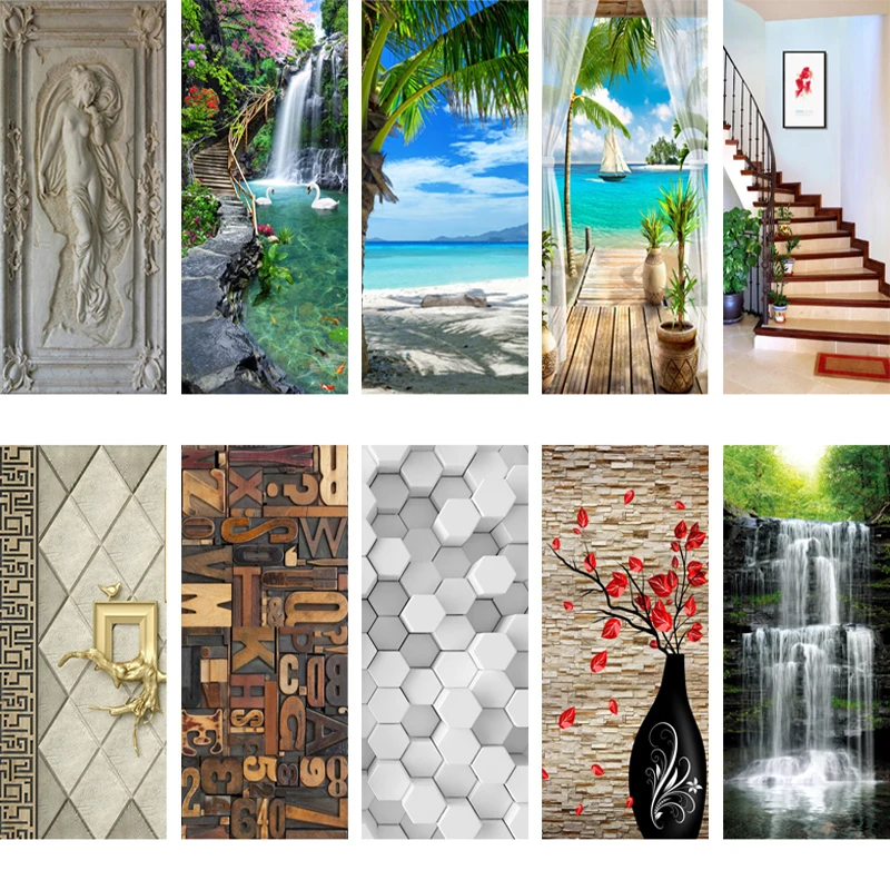 3D Door Sticker Mural Wall Art Wallpaper Poster Self Adhesive PVC Removable Waterproof Door Decal Home Decor 002
3D Door Sticker Mural Wall Art Wallpaper Poster Self Adhesive PVC Removable Waterproof Door Decal Home Decor 002
