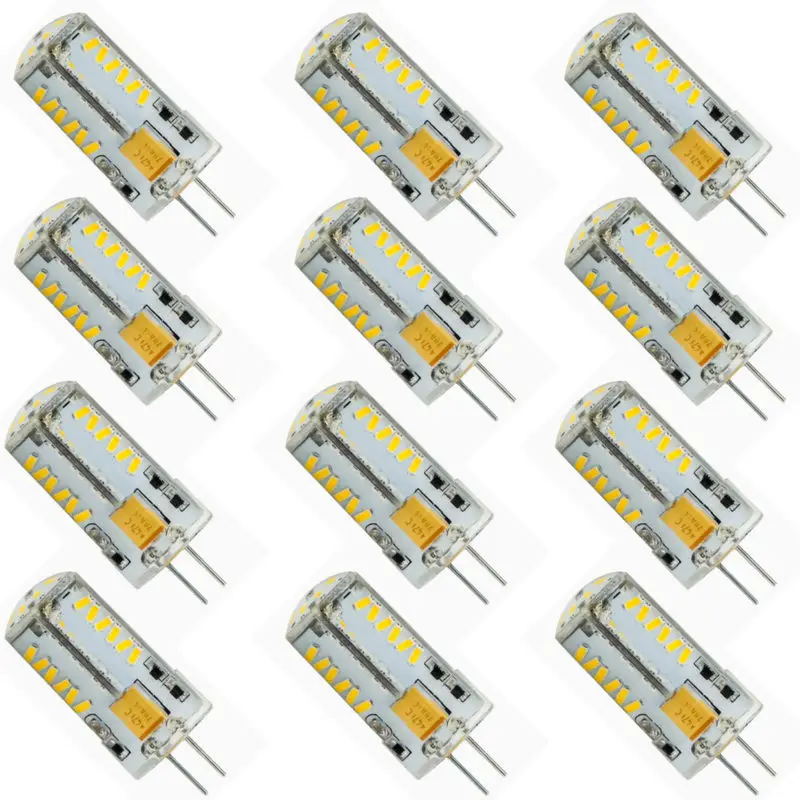 12 Pack G4 LED Light bulb 57 SMD3014 Energy Saving Lamp 7W AC/DC 12V 600-700LM Cool Warm White 360 Beam Angle Silica gel
12 Pack G4 LED Light bulb 57 SMD3014 Energy Saving Lamp 7W AC/DC 12V 600-700LM Cool Warm White 360 Beam Angle Silica gel