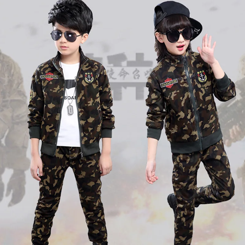 Retail Outlets Children Camouflage Suit 2 Pcs Spring Fall Military Costume For Boys & Girls Kids Sport Army Uniform Clothes B183
Retail Outlets Children Camouflage Suit 2 Pcs Spring Fall Military Costume For Boys & Girls Kids Sport Army Uniform Clothes B183