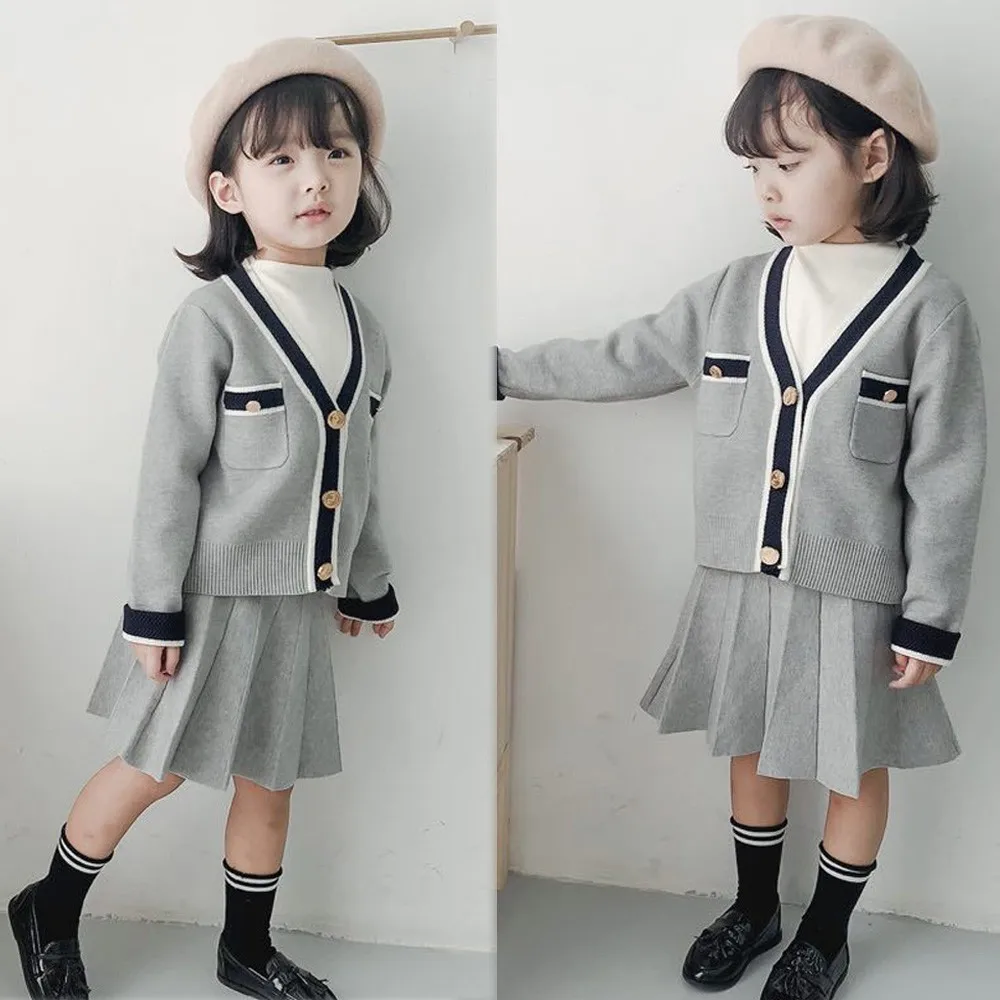 Toddler Girl Clothes 2PCS Toddler Baby Kid Girls Knitted Tops Sweater Coat Pleated Skirt Dress Outfits Set Vetement Fille @30
Toddler Girl Clothes 2PCS Toddler Baby Kid Girls Knitted Tops Sweater Coat Pleated Skirt Dress Outfits Set Vetement Fille @30