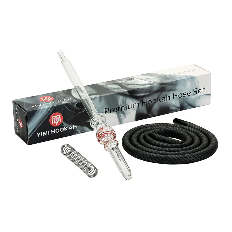 Yimi Hookah Premium Glass Mouthpiece Hookah Hose Spring Shisha Silicon Hose Set with Gift Box
Yimi Hookah Premium Glass Mouthpiece Hookah Hose Spring Shisha Silicon Hose Set with Gift Box
