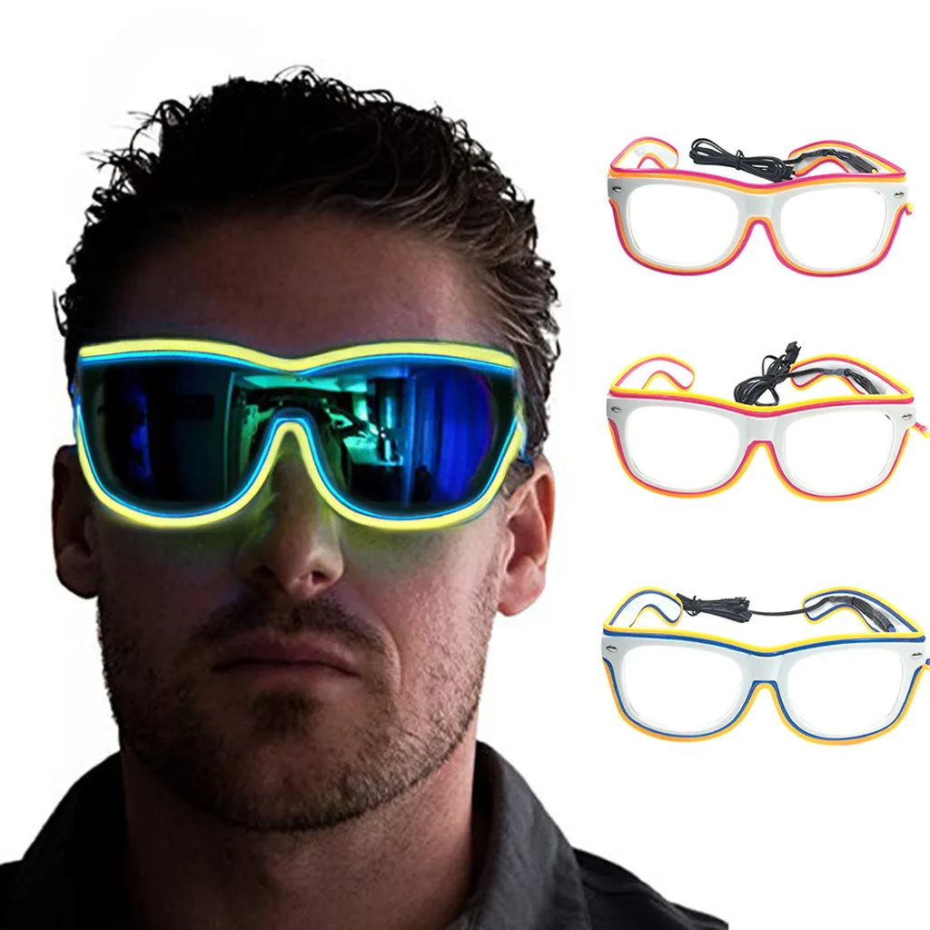 Flashing EL LED Glasses Luminous Party Lighting Crazy Sale Fashion LED Glasses Light Up Shades Flashing Rave Wedding Party
Flashing EL LED Glasses Luminous Party Lighting Crazy Sale Fashion LED Glasses Light Up Shades Flashing Rave Wedding Party