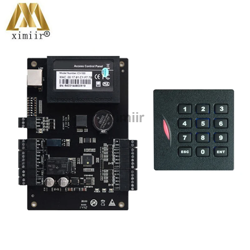 Free software one door two ways card access control board C3-100 with 1PCS KR102E 125KHZ RFID card reader wiegand reader
Free software one door two ways card access control board C3-100 with 1PCS KR102E 125KHZ RFID card reader wiegand reader