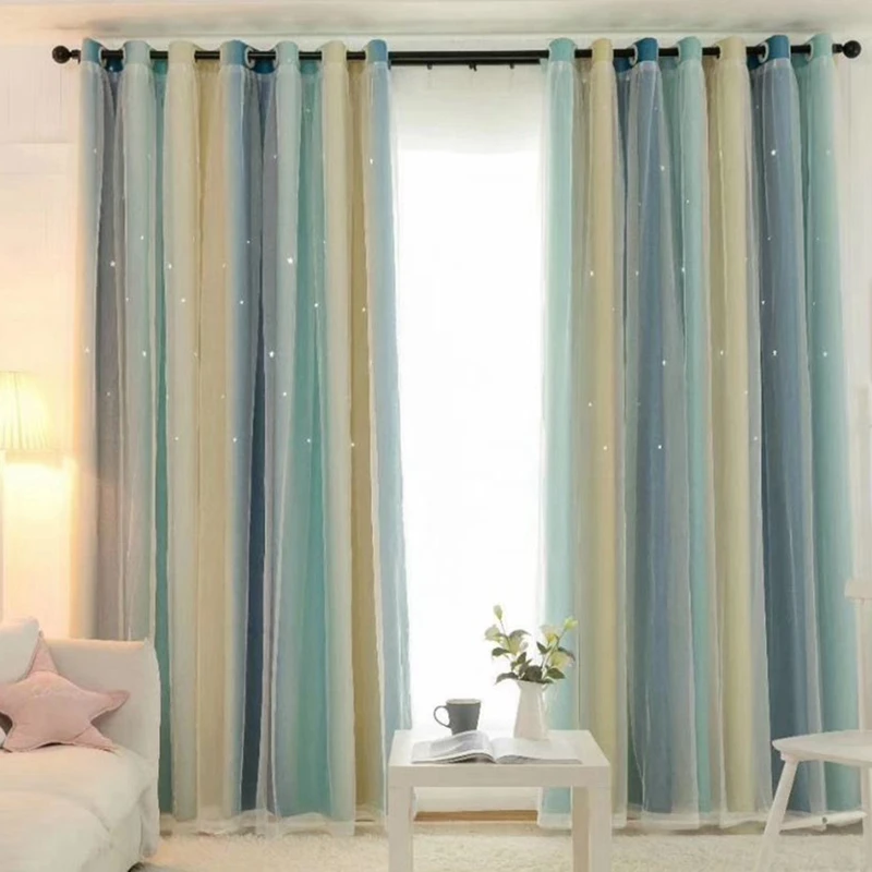 Openwork Stars Blackout Curtains Bedroom Kitchen Sheer Curtains Double Layer Of Cloth Modern Curtains For Living Room
Openwork Stars Blackout Curtains Bedroom Kitchen Sheer Curtains Double Layer Of Cloth Modern Curtains For Living Room