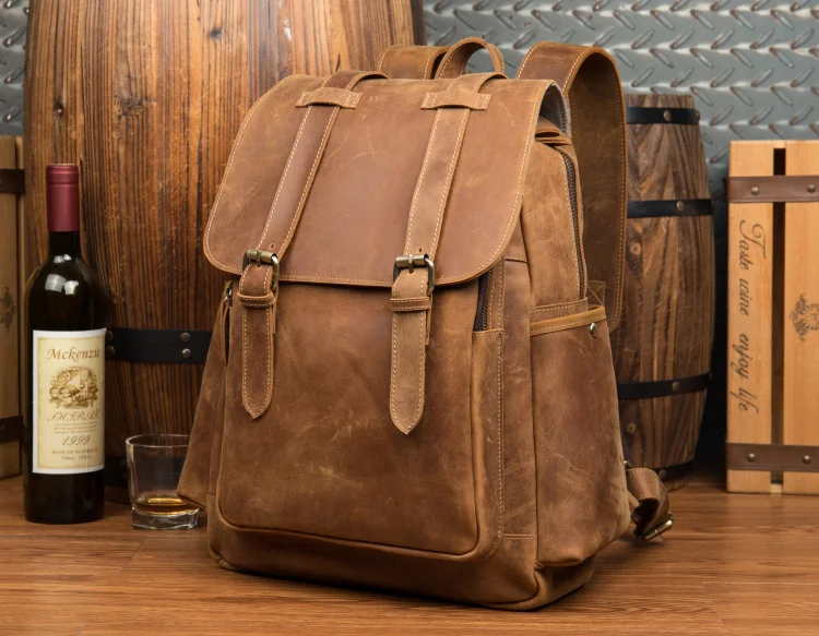 Leather Men Backpack Laptop Bags Professional Business Ruchsack for Travel Shoulder Mens Purse Campus Unisex Book Bag
Leather Men Backpack Laptop Bags Professional Business Ruchsack for Travel Shoulder Mens Purse Campus Unisex Book Bag