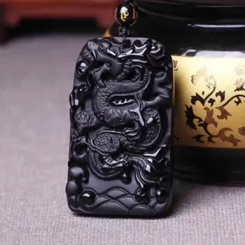 Koraba Fine Jewelry Natural Obsidian Hand Carved Chinese Dragon Good Luck Charm Pendant Necklace Free Shipping
Koraba Fine Jewelry Natural Obsidian Hand Carved Chinese Dragon Good Luck Charm Pendant Necklace Free Shipping