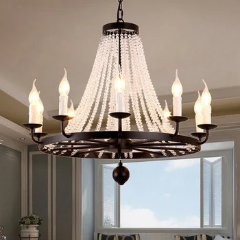 Vintage Crystal Chandelier American Crystal Chandeliers Lighting Fixture Home Indoor Dining Room Parlor Restaurant Hanging Lamps
Vintage Crystal Chandelier American Crystal Chandeliers Lighting Fixture Home Indoor Dining Room Parlor Restaurant Hanging Lamps