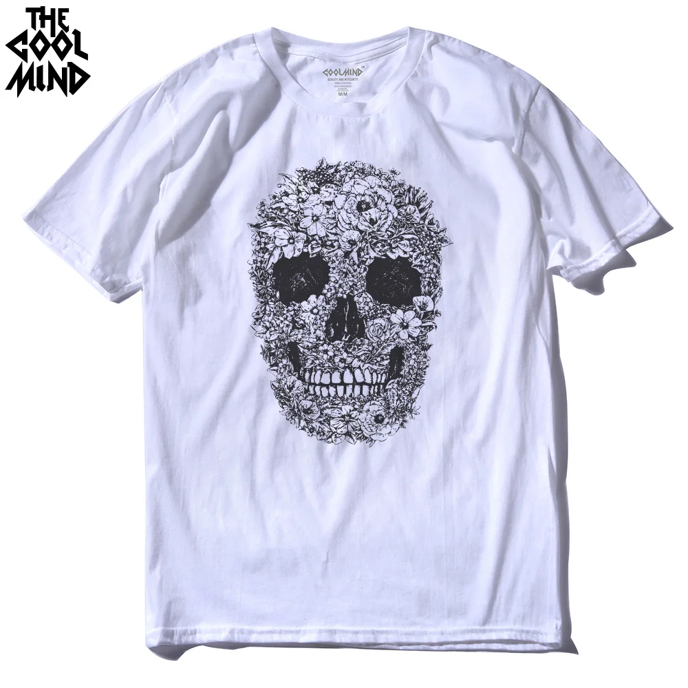 COOLMIND SK0212A 100% cotton casual skull print men T shirt cool short sleeve punk Tshirt for men summer loose t-shirt tops pthd
COOLMIND SK0212A 100% cotton casual skull print men T shirt cool short sleeve punk Tshirt for men summer loose t-shirt tops pthd