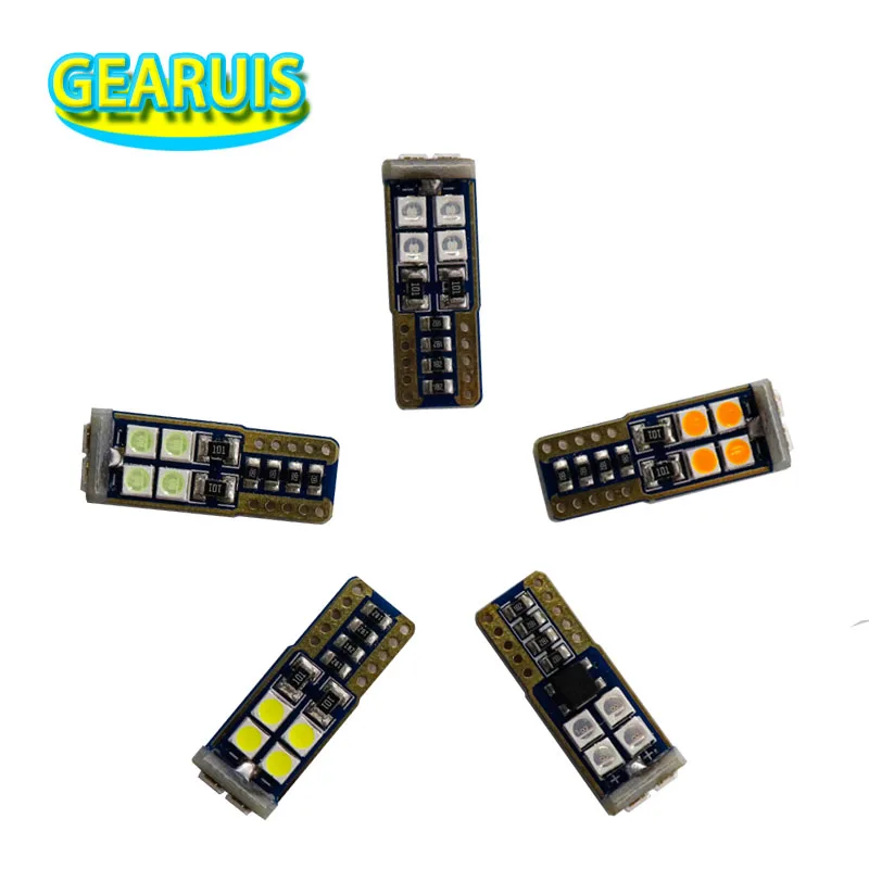 10/100Pcs T10 canbus LED no polor 10 SMD 3030 1.8W 194 168 W5W Dome Map Trunk License Plate Light Lamp Bulb T10 Led Amber 12V
10/100Pcs T10 canbus LED no polor 10 SMD 3030 1.8W 194 168 W5W Dome Map Trunk License Plate Light Lamp Bulb T10 Led Amber 12V