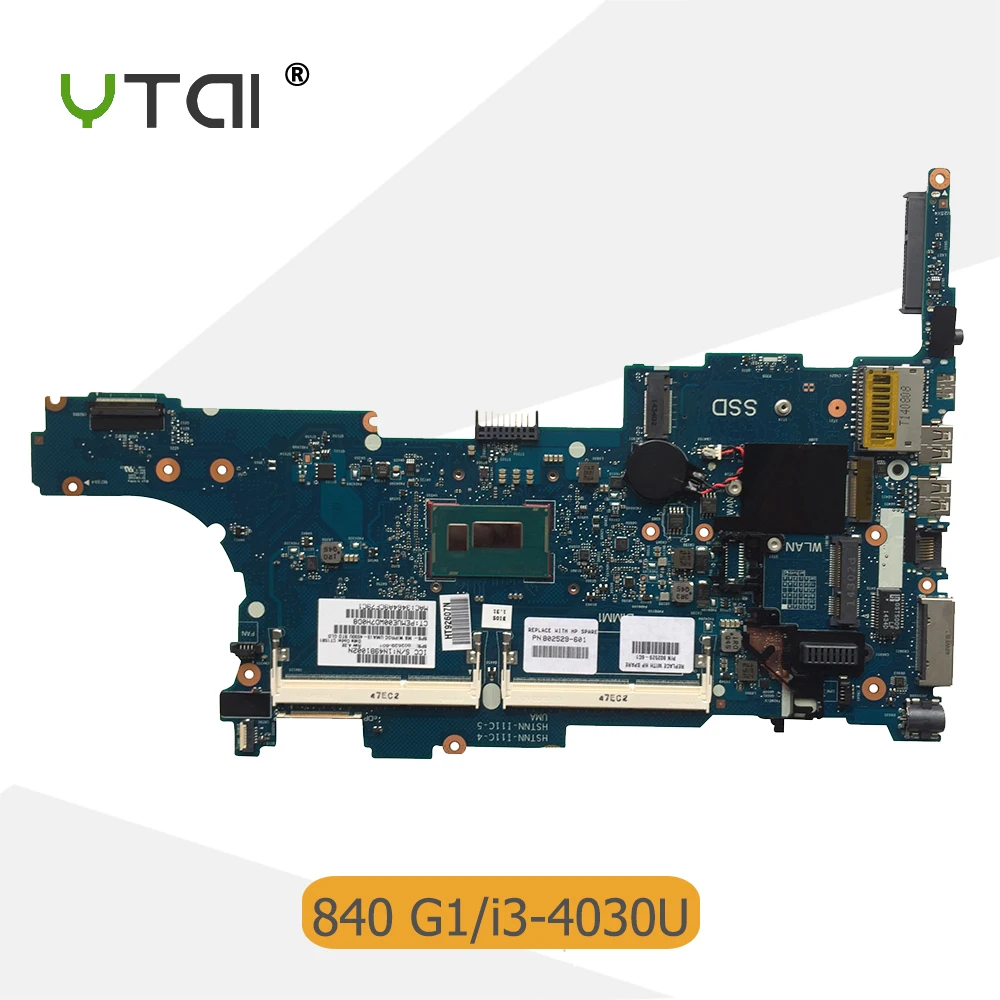 YTAI SR1EN I3-4030 for HP Elitebook 840 G1 laptop motherboard SR1EN I3-4030U processor 6050A2560201-AM-A03 mainboard 100% tested
YTAI SR1EN I3-4030 for HP Elitebook 840 G1 laptop motherboard SR1EN I3-4030U processor 6050A2560201-AM-A03 mainboard 100% tested