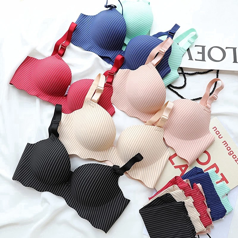 Women Lingerie Wire Free Bra Sexy Seamless Push Up Bras For Breathable Striped Brassiere Female Underwear Intimates
Women Lingerie Wire Free Bra Sexy Seamless Push Up Bras For Breathable Striped Brassiere Female Underwear Intimates
