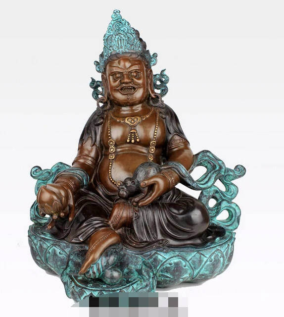 18" China Tibet Tantra Vaisravana Yellow Jambhala Buddha Pure Bronze Statue R0713
18" China Tibet Tantra Vaisravana Yellow Jambhala Buddha Pure Bronze Statue R0713