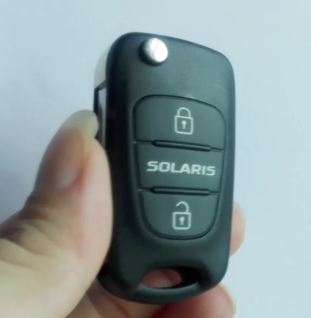 Replacement Auto Remote Key Shell For Hyundai Solaris 3 Buttons Flip Car Key Blank Case Cover Fob with logo F
Replacement Auto Remote Key Shell For Hyundai Solaris 3 Buttons Flip Car Key Blank Case Cover Fob with logo F