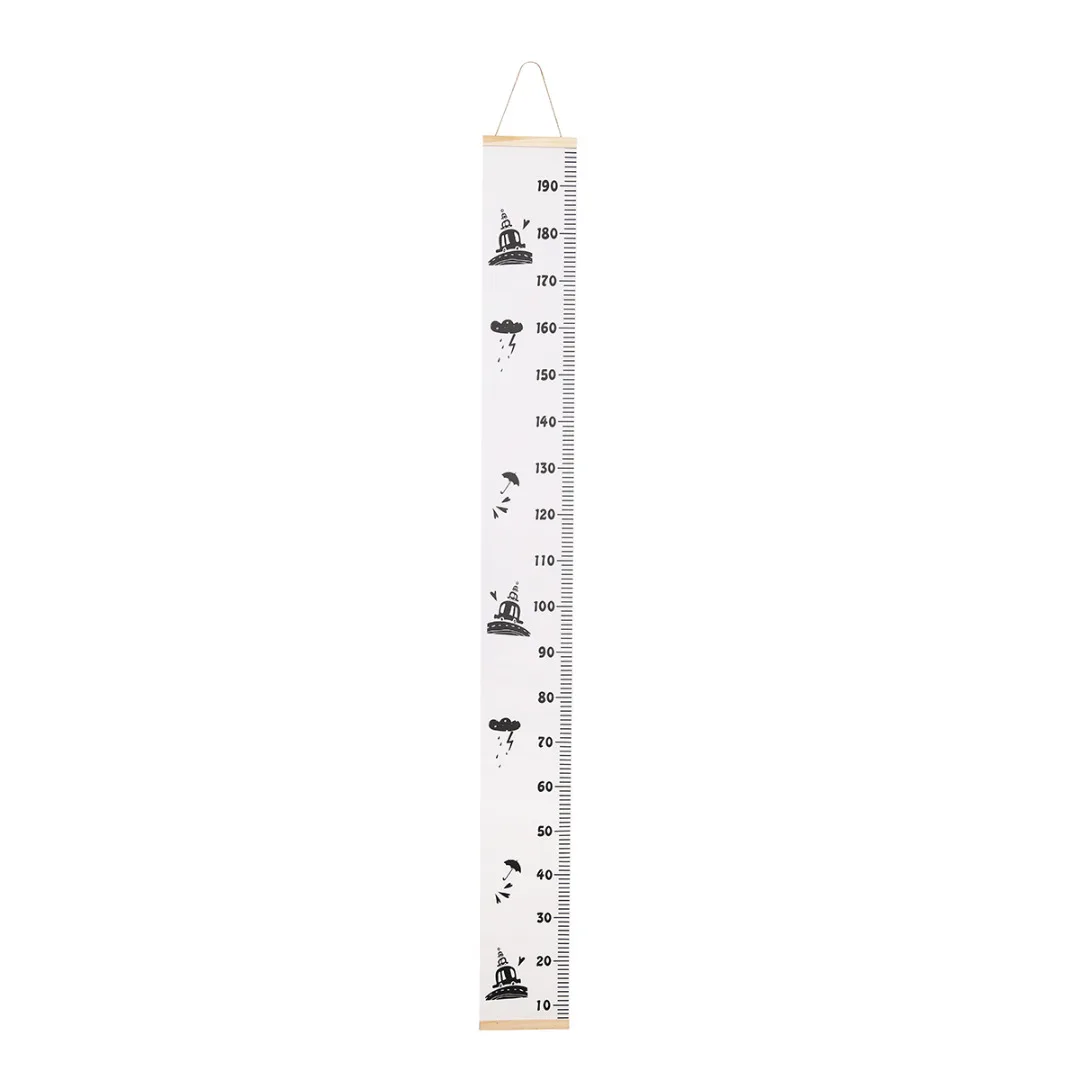 Wooden Wall Hanging Baby Child Kids Growth Chart Height Measure Ruler Wall Sticker for Kids Children Room Home Decoration
