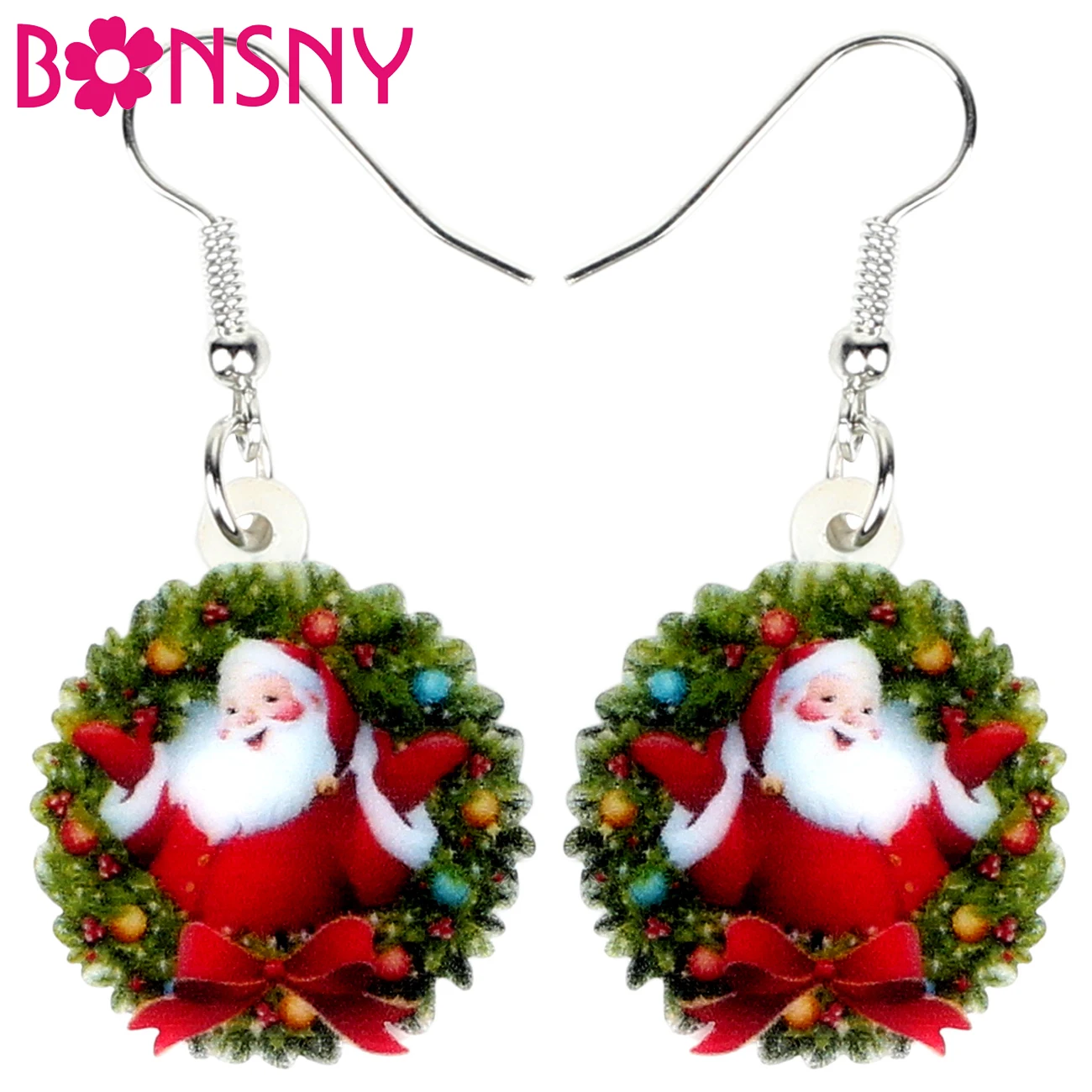 Bonsny Acrylic Christmas Happy Santa Claus Garland Earrings Drop Dangle Decoration Jewelry For Women Girls Ornaments Gift Bijoux
Bonsny Acrylic Christmas Happy Santa Claus Garland Earrings Drop Dangle Decoration Jewelry For Women Girls Ornaments Gift Bijoux
