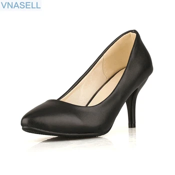 new Spike Heel Slip on Shallow Woman Wedding Pumps PU Leather Pointed Toe Shoes Spring Autumn Size 31 32 33 - 43 45
new Spike Heel Slip on Shallow Woman Wedding Pumps PU Leather Pointed Toe Shoes Spring Autumn Size 31 32 33 - 43 45