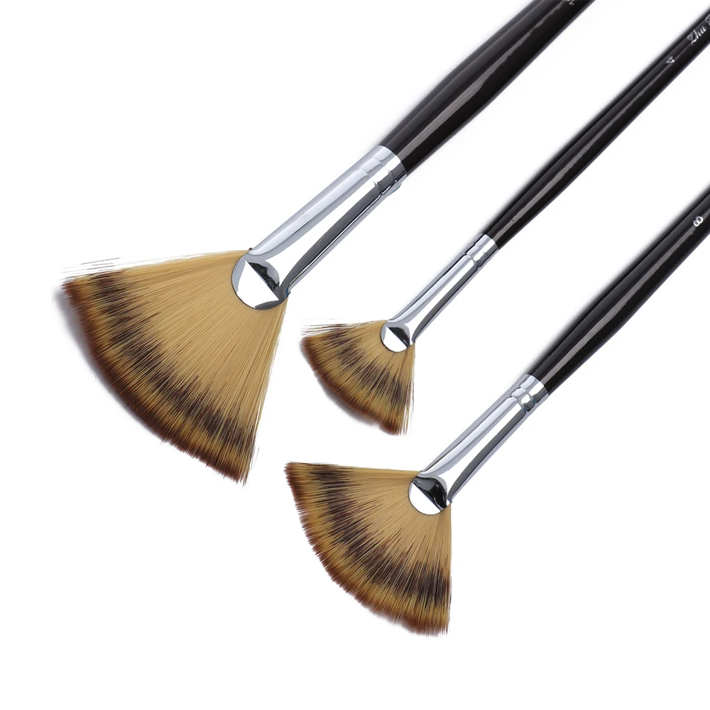 3pcs/set 3 Size Fan Brush Pen for Oil Acrylic Water Painting Artist Nylon Hair Oil Painting Brushes with Wooden Handle
3pcs/set 3 Size Fan Brush Pen for Oil Acrylic Water Painting Artist Nylon Hair Oil Painting Brushes with Wooden Handle