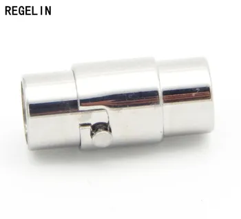 REGELIN Stainless Steel Jewerly Connector 3/4/5mm Hole Diameter Magnetic Clasps End Caps 2pcs Fit Leather Cord Bracelets Making
REGELIN Stainless Steel Jewerly Connector 3/4/5mm Hole Diameter Magnetic Clasps End Caps 2pcs Fit Leather Cord Bracelets Making