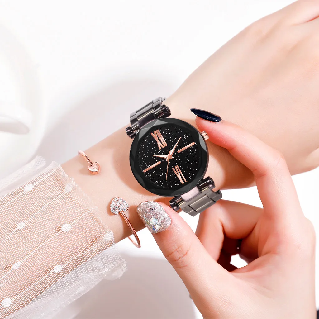 Fashion Women Watches Star Sky Roman Numeral Symmetrical Dial l Alloy Strap New Chic Simple Ladies Quartz Wrist Watch relojes
Fashion Women Watches Star Sky Roman Numeral Symmetrical Dial l Alloy Strap New Chic Simple Ladies Quartz Wrist Watch relojes