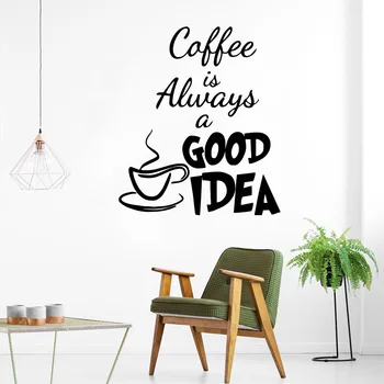 NEW coffee good idea Wall Sticker Home Decor Decoration Waterproof Wall Decals Background Wall Art Decal
NEW coffee good idea Wall Sticker Home Decor Decoration Waterproof Wall Decals Background Wall Art Decal