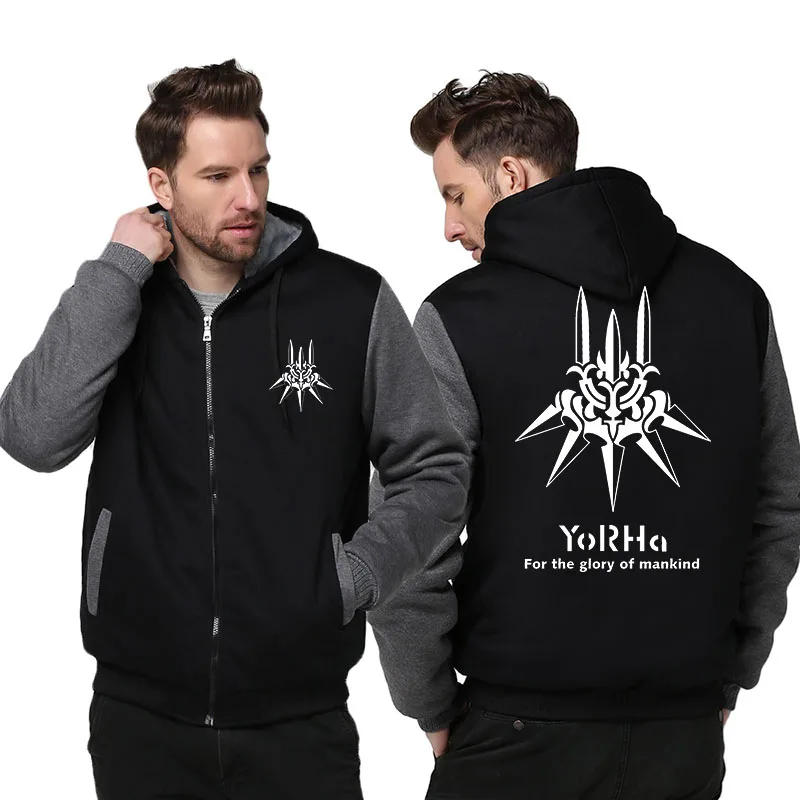 US size for Men Women Hoodies Game NieR: Automata Cosplay Coat Yorha 2B Zipper Jacket Hoodie Fleece Unisex Thicken Sweatshirts
US size for Men Women Hoodies Game NieR: Automata Cosplay Coat Yorha 2B Zipper Jacket Hoodie Fleece Unisex Thicken Sweatshirts