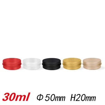 30ML Empty Refillable Aluminum Jars Black Gold Red Silver Metal Tin 30g/1oz Cosmetic Containers Crafts Packaging
30ML Empty Refillable Aluminum Jars Black Gold Red Silver Metal Tin 30g/1oz Cosmetic Containers Crafts Packaging