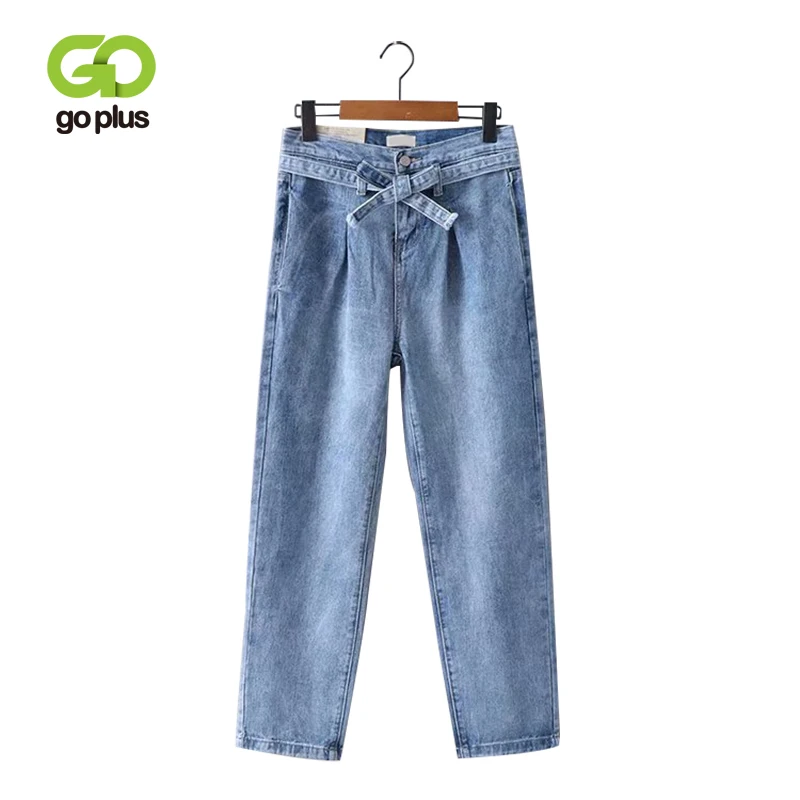 GOPLUS High Waist Jeans Woman Blue Denim Trousers Vintage 2019 Spring Lace Up Wide Leg Pants Bandage Belt Female Jeans C7424
GOPLUS High Waist Jeans Woman Blue Denim Trousers Vintage 2019 Spring Lace Up Wide Leg Pants Bandage Belt Female Jeans C7424