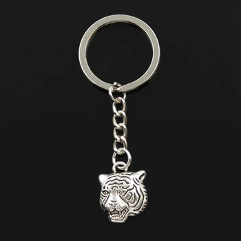 Fashion 30mm Key Ring Metal Key Chain Keychain Jewelry Antique Silver Color Plated Angrily Tiger Head 23x17mm Pendant
Fashion 30mm Key Ring Metal Key Chain Keychain Jewelry Antique Silver Color Plated Angrily Tiger Head 23x17mm Pendant