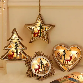 Thrisdar Creative Snowflakes Tree Star Heart Shape Wooden Night Light Bedroom Bedside Table Lamp Birthday Christmas Gift Light
Thrisdar Creative Snowflakes Tree Star Heart Shape Wooden Night Light Bedroom Bedside Table Lamp Birthday Christmas Gift Light