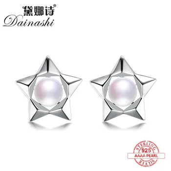 Dainashi classic star 925 sterling silver natural freshwater real pearls stud earrings fine jewelry for mature and stable women
Dainashi classic star 925 sterling silver natural freshwater real pearls stud earrings fine jewelry for mature and stable women