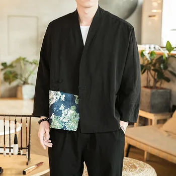New chinese ethnic style Jacket men thin summer patchwork cardigan road wear fashion handsome men top coat dropshipping clothes
New chinese ethnic style Jacket men thin summer patchwork cardigan road wear fashion handsome men top coat dropshipping clothes