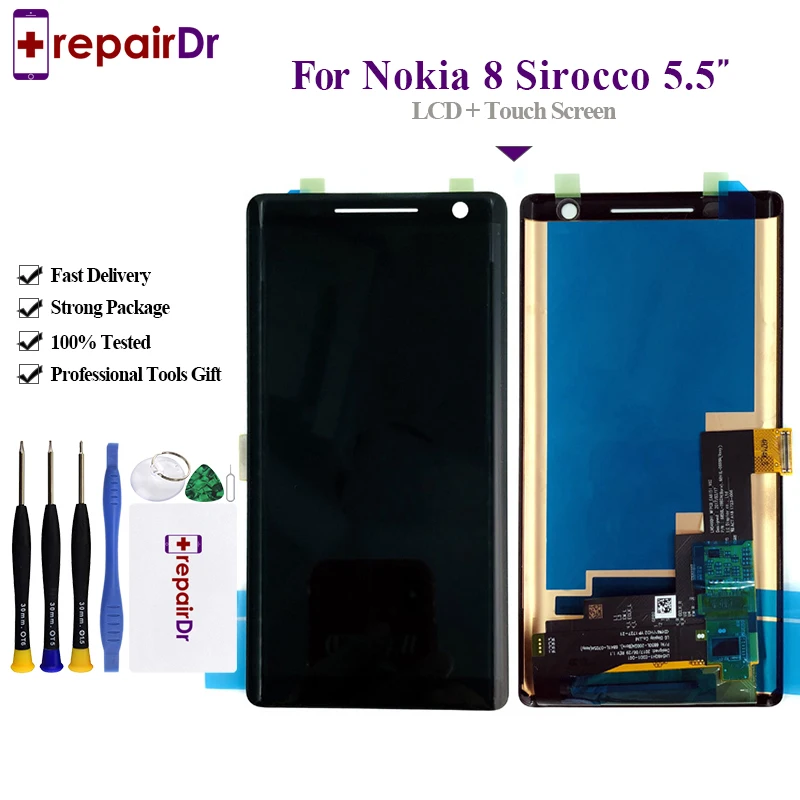 Original Lcd For Nokia 8 Sirocco LCD Display Screen Touch Screen Digitizer Assembly 100% Tested For Nokia 8 Sirocco Lcd Screen
Original Lcd For Nokia 8 Sirocco LCD Display Screen Touch Screen Digitizer Assembly 100% Tested For Nokia 8 Sirocco Lcd Screen