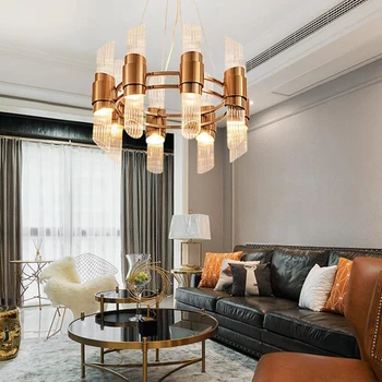 Modern American chandelier living room dining room, Scandinavian minimalist and creative double personality villa model home
Modern American chandelier living room dining room, Scandinavian minimalist and creative double personality villa model home