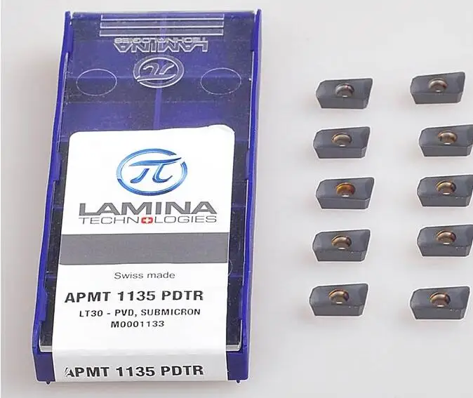 Free Shipping APMT1135PDTR LT30 Original Lamina CNC Blade Carbide Inserts Milling Inserts Lathe Tools 10Pcs/Lot
Free Shipping APMT1135PDTR LT30 Original Lamina CNC Blade Carbide Inserts Milling Inserts Lathe Tools 10Pcs/Lot