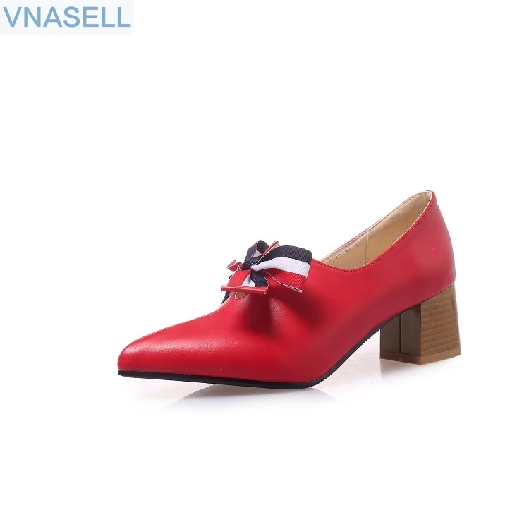 Spring 2019 V word slang with 5CM bow art pointy white big red black women's shoes joker
Spring 2019 V word slang with 5CM bow art pointy white big red black women's shoes joker