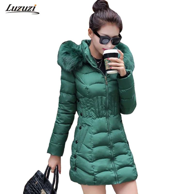 1PC Winter Jacket Women Parka Long Coats Fur Hooded Cotton Padded Winter Coat Women Jaqueta Feminina Inverno Z193
1PC Winter Jacket Women Parka Long Coats Fur Hooded Cotton Padded Winter Coat Women Jaqueta Feminina Inverno Z193