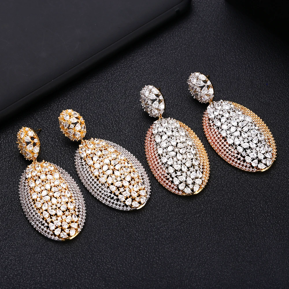 jankelly 62mm Luxury Exclusive clear white Cubic Zirconia African Wedding Women Dress Earring Fashion Jewelry
jankelly 62mm Luxury Exclusive clear white Cubic Zirconia African Wedding Women Dress Earring Fashion Jewelry