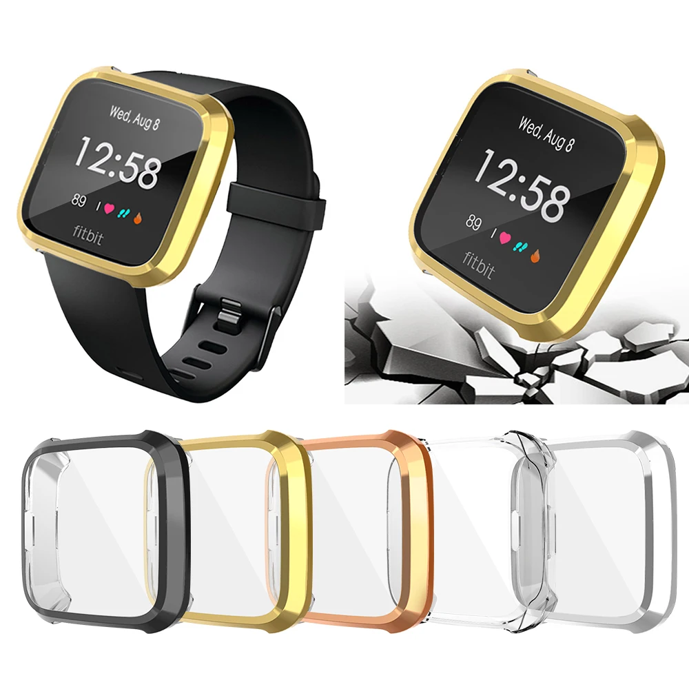 360 Degree Protection Cover For Fitbit Versa 2 Band Case Plating For Fit Bit Versa Watch 2 Accessories Screen Protective Case
360 Degree Protection Cover For Fitbit Versa 2 Band Case Plating For Fit Bit Versa Watch 2 Accessories Screen Protective Case