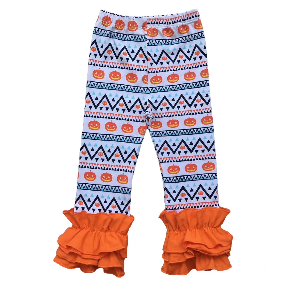 Halloween pumpkin printing Kids Triple Ruffle Leggings Soft Solid Girls Pants Toddler Girl Trousers Leggings For Girls 1-9T
Halloween pumpkin printing Kids Triple Ruffle Leggings Soft Solid Girls Pants Toddler Girl Trousers Leggings For Girls 1-9T