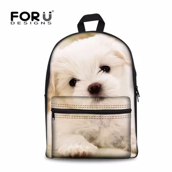 FORUDESIGNS Novelty White Dog Schoolbag for Teenager Girls Boys Cute Cat Dog Mochila Animal Female Backpack New Arrival Rucksack
FORUDESIGNS Novelty White Dog Schoolbag for Teenager Girls Boys Cute Cat Dog Mochila Animal Female Backpack New Arrival Rucksack