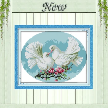 14CT 11CT Pigeon lover DMC Cross-Stitch Sets,dove kiss animal paintings stitching,Home Decor handmade embroidery Needlework kits
14CT 11CT Pigeon lover DMC Cross-Stitch Sets,dove kiss animal paintings stitching,Home Decor handmade embroidery Needlework kits