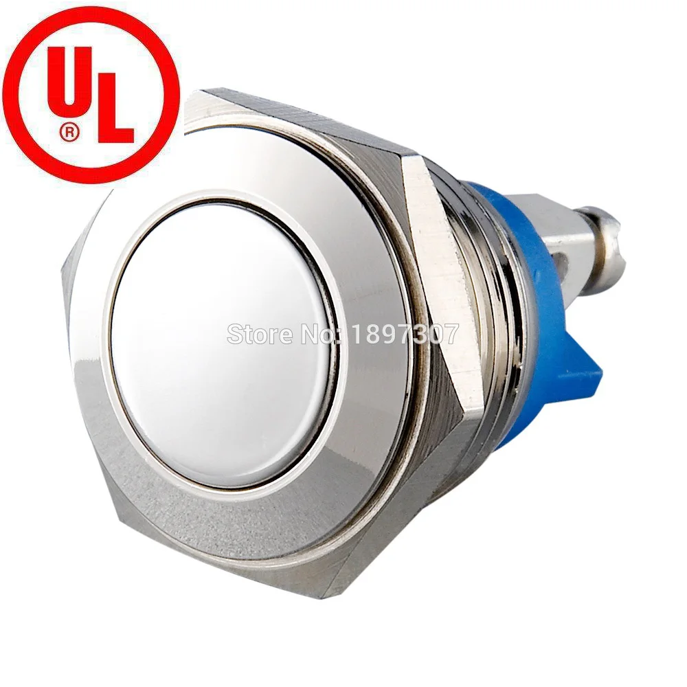 Flat head Vandal-proof metal button 16mm 250V/AC 3A screw terminal push button switch
Flat head Vandal-proof metal button 16mm 250V/AC 3A screw terminal push button switch