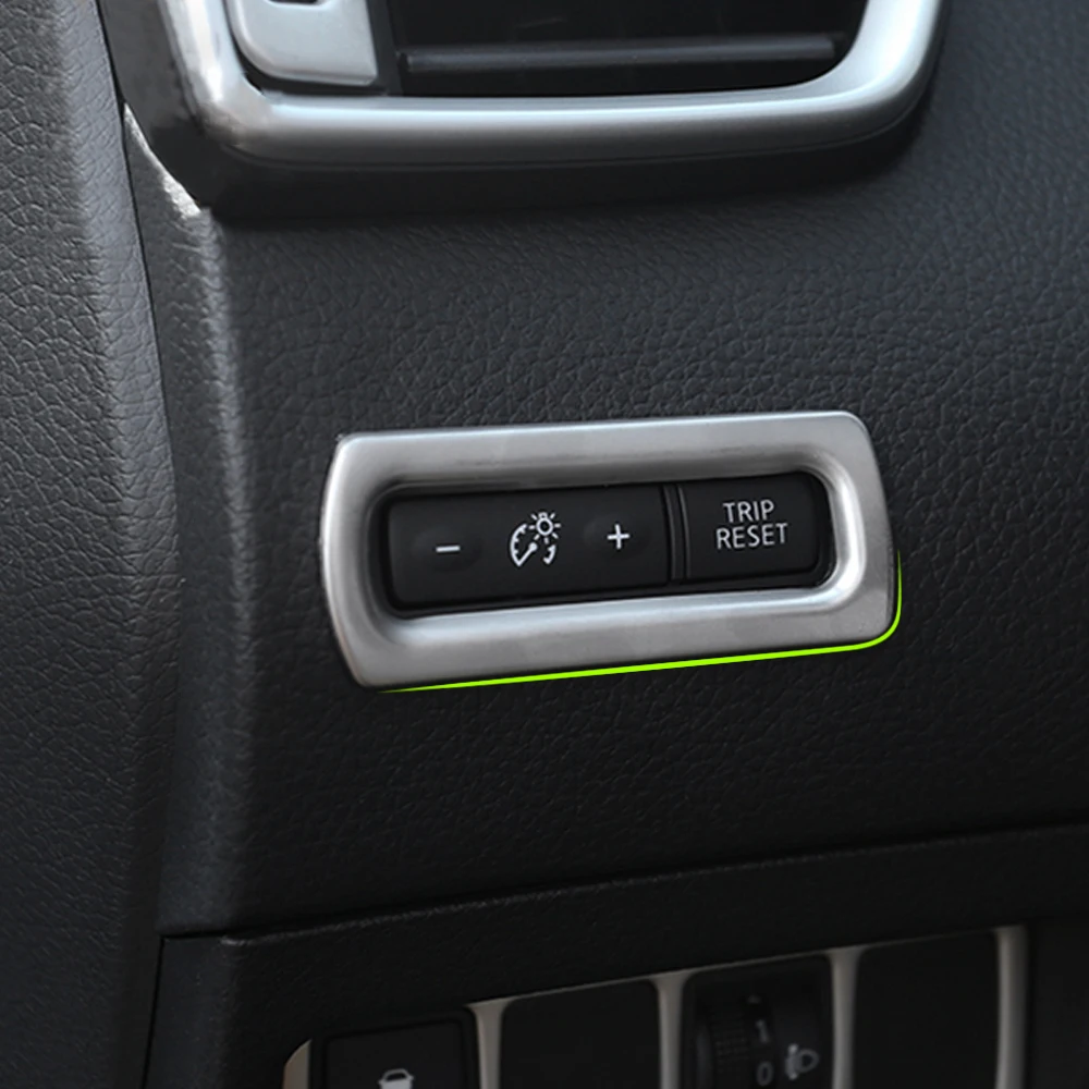 Stainless Steel Dashboard Odometer Button Switch Cover For Nissan Qashqai J11 2014+ X-TRAIL Xtrail T32 2013+ Trim Accessories
Stainless Steel Dashboard Odometer Button Switch Cover For Nissan Qashqai J11 2014+ X-TRAIL Xtrail T32 2013+ Trim Accessories