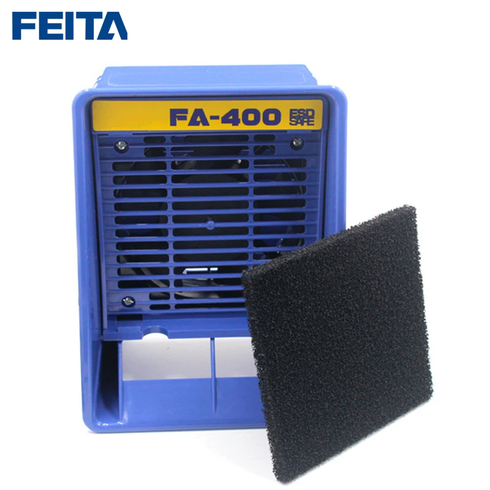 Details about   FEITA FA-400 Soldering Smoke Absorber With 1Pcs Activated Carbon Filter Sponge 