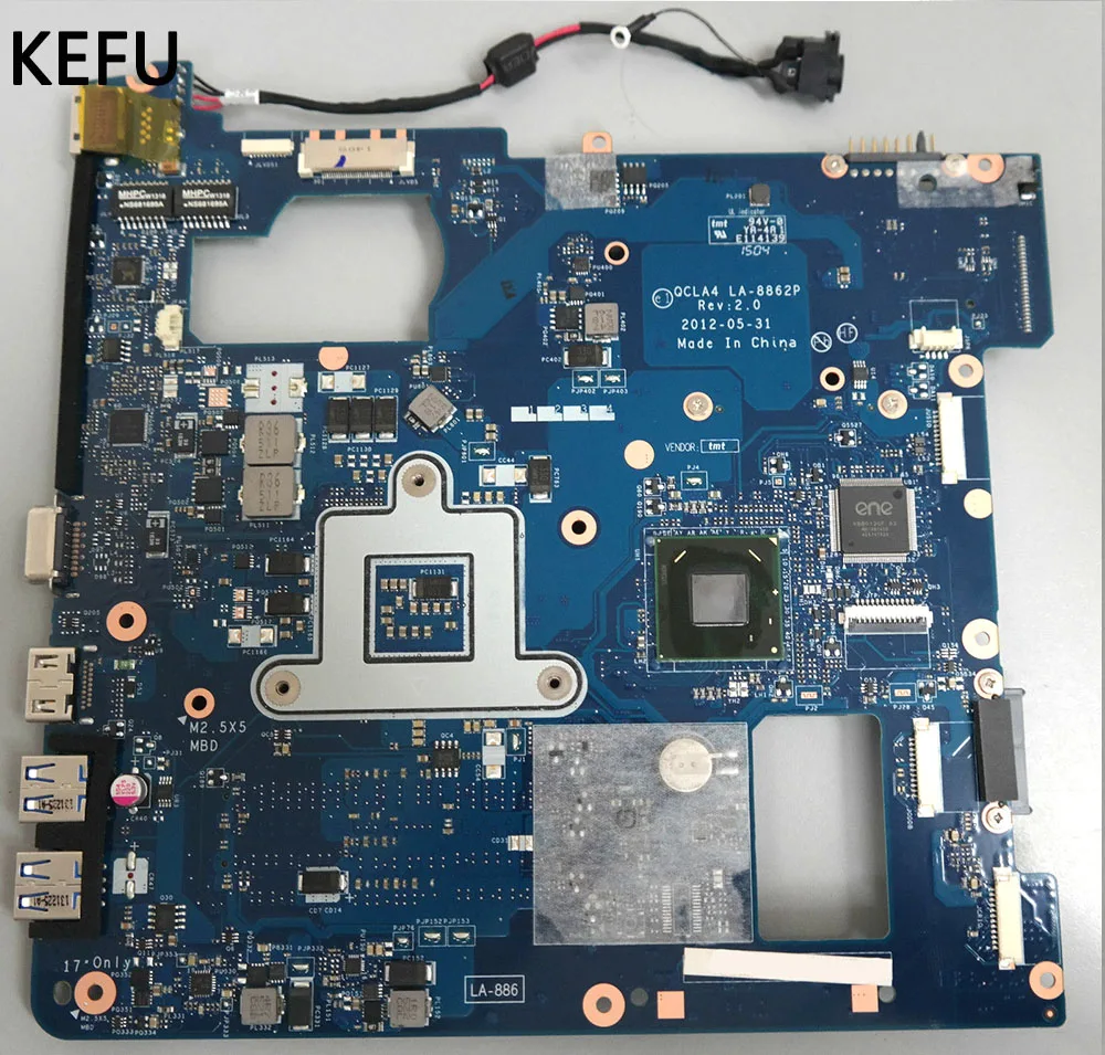 KEFU LA-8862P For SAMSUNG NP350V5C Laptop Motherboard BA59-03535A BA59-03535B 100% Tested
KEFU LA-8862P For SAMSUNG NP350V5C Laptop Motherboard BA59-03535A BA59-03535B 100% Tested