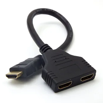 1080P 2 Port HDMI Splitter 1 In 2 Out Male to Femal Video Cable Adapter hdmi Switch Converter For Audio TV DVD
1080P 2 Port HDMI Splitter 1 In 2 Out Male to Femal Video Cable Adapter hdmi Switch Converter For Audio TV DVD