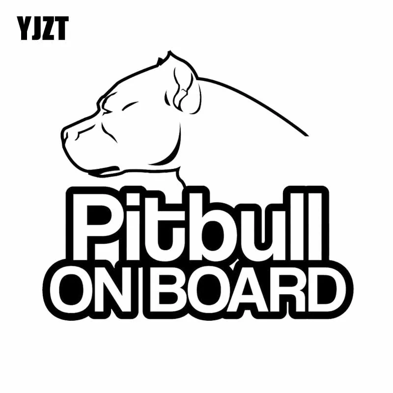 YJZT 16CM*13.9CM Pitbull On Board Dog Vinyl Funny Waterproof Car Sticker Black/Silver C2-3214
YJZT 16CM*13.9CM Pitbull On Board Dog Vinyl Funny Waterproof Car Sticker Black/Silver C2-3214