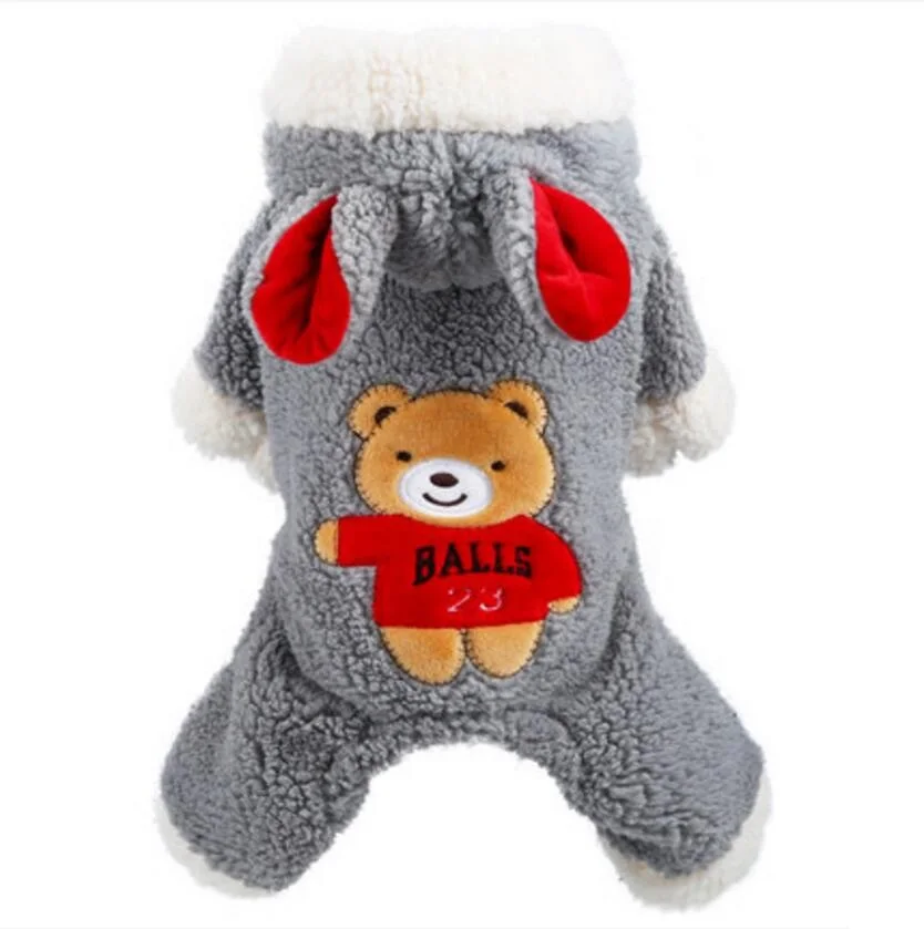 Winter Dog Jumpsuit Cartoon Bear Pet Outfit Costume for Chihuahua Teddy Dog Clothes 4 Color XS S M L XL
Winter Dog Jumpsuit Cartoon Bear Pet Outfit Costume for Chihuahua Teddy Dog Clothes 4 Color XS S M L XL